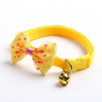 HKM-7244733 Adjustable Pet Bow Collar with Bell for Small to Medium Dogs