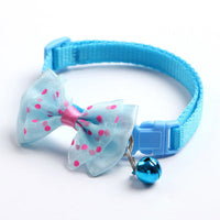 HKM-7244733 Adjustable Pet Bow Collar with Bell for Small to Medium Dogs