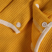 HKM-7245117 Japanese and Korean Cotton Dog Lapel Knit Sweater in Jade Powder, Khaki, and Golden