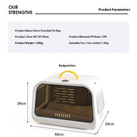 HKM-7246397 Portable Hard Shell Cat Carrier Pet Box – Durable PP Material for Safe Travel