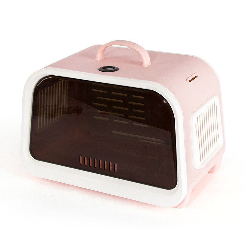 HKM-7246397 Portable Hard Shell Cat Carrier Pet Box – Durable PP Material for Safe Travel