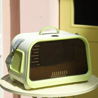 HKM-7246397 Portable Hard Shell Cat Carrier Pet Box – Durable PP Material for Safe Travel