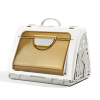 HKM-7246397 Portable Hard Shell Cat Carrier Pet Box – Durable PP Material for Safe Travel