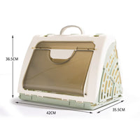 HKM-7246397 Portable Hard Shell Cat Carrier Pet Box – Durable PP Material for Safe Travel