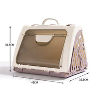 HKM-7246397 Portable Hard Shell Cat Carrier Pet Box – Durable PP Material for Safe Travel