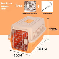 HKM-7246397 Portable Hard Shell Cat Carrier Pet Box – Durable PP Material for Safe Travel
