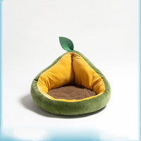 HKM-7246781 Avocado-Themed Detachable Pet Nest for Cats and Small Dogs, Cotton Material, Compact Size 480x450x300mm