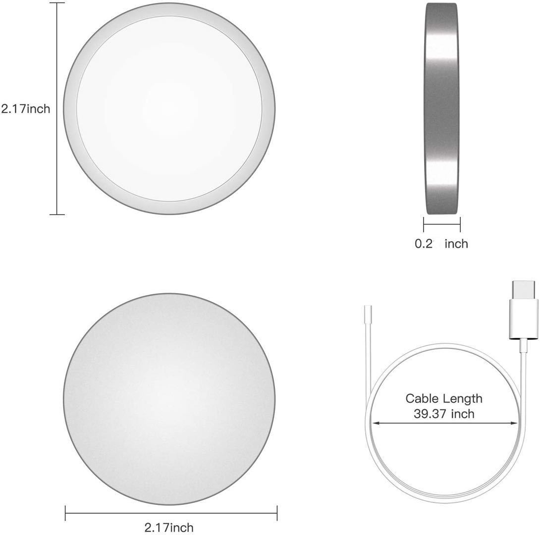 HKM-724691 15W Magnetic Wireless Charger with Type-C Interface