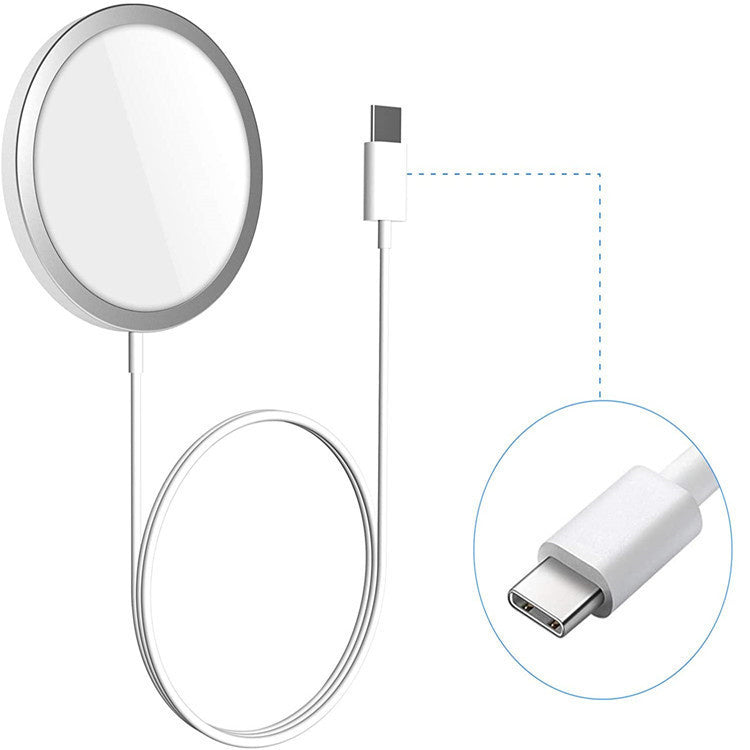 HKM-724691 15W Magnetic Wireless Charger with Type-C Interface
