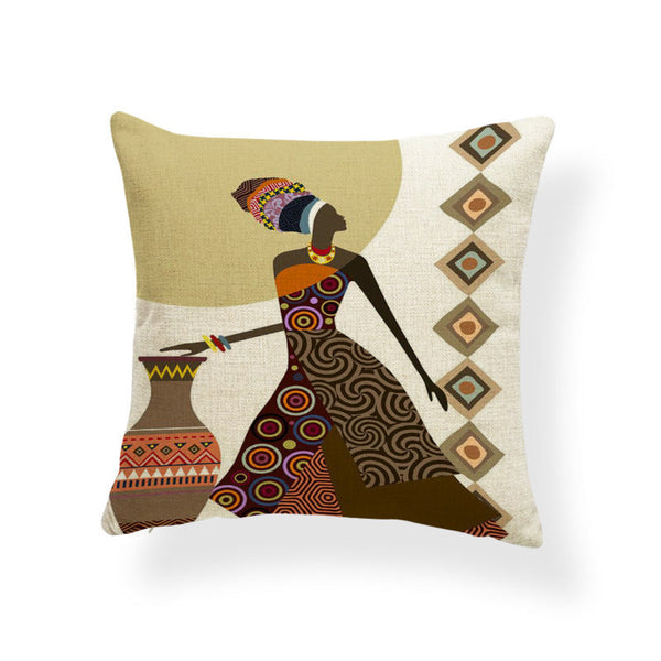 HKM-724691 Cotton and Linen 45x45cm Cushion Cover - Soft and Versatile Decorative Pillow Case