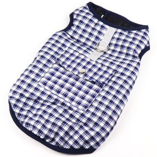 HKM-7247165 Padded Cotton Vest for Medium and Large Dogs - Casual Windbreaker with Adjustable Fit