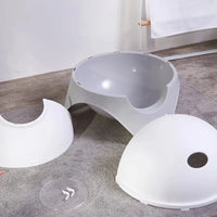 HKM-724755 Automatic Electronic Cat Litter Box with Self-Cleaning Function