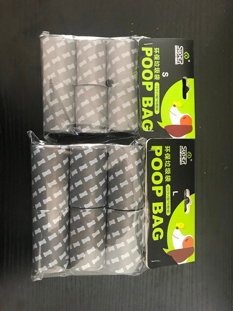 HKM-7248957 Foldable Dog Pooper Scooper Bags - 6 Pack for Convenient Pet Waste Disposal
