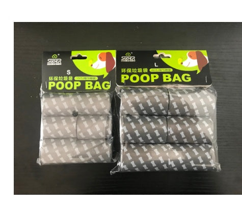HKM-7248957 Foldable Dog Pooper Scooper Bags - 6 Pack for Convenient Pet Waste Disposal