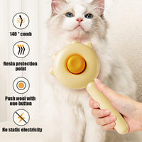 HKM-7249981 Pet Hair Cleaner Brush with One-Touch Release for Cats and Dogs, Ideal for Long and Short Hair, Eco-Friendly Massage Features