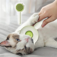 HKM-7249981 Pet Hair Cleaner Brush with One-Touch Release for Cats and Dogs, Ideal for Long and Short Hair, Eco-Friendly Massage Features