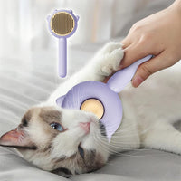 HKM-7249981 Pet Hair Cleaner Brush with One-Touch Release for Cats and Dogs, Ideal for Long and Short Hair, Eco-Friendly Massage Features