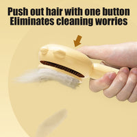 HKM-7249981 Pet Hair Cleaner Brush with One-Touch Release for Cats and Dogs, Ideal for Long and Short Hair, Eco-Friendly Massage Features