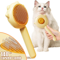 HKM-7249981 Pet Hair Cleaner Brush with One-Touch Release for Cats and Dogs, Ideal for Long and Short Hair, Eco-Friendly Massage Features