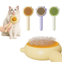 HKM-7249981 Pet Hair Cleaner Brush with One-Touch Release for Cats and Dogs, Ideal for Long and Short Hair, Eco-Friendly Massage Features