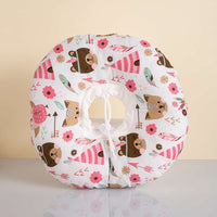 HKM-7250109 Soft Adjustable Elizabethan Headgear Collar for Pets, Comfortable Ring for Surgery and Recovery Use