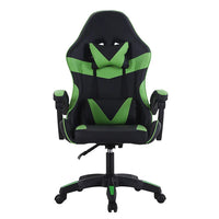 HKM-725011 Ergonomic White and Pink Gaming Chair with RGB Lighting and High-Quality Leather Finish