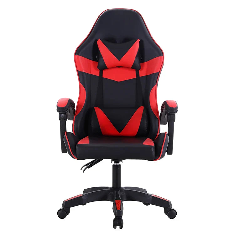 HKM-725011 Ergonomic White and Pink Gaming Chair with RGB Lighting and High-Quality Leather Finish