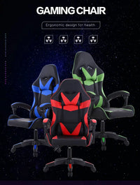 HKM-725011 Ergonomic White and Pink Gaming Chair with RGB Lighting and High-Quality Leather Finish