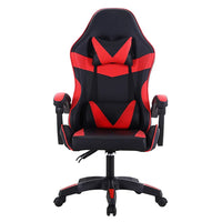 HKM-725011 Ergonomic White and Pink Gaming Chair with RGB Lighting and High-Quality Leather Finish