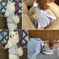 HKM-7250877 Cute Vest Dress for Small Dogs - Bichon Hiromi Style, High-Grade Combed Plain Weave, Various Sizes Available