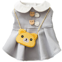 HKM-7250877 Cute Vest Dress for Small Dogs - Bichon Hiromi Style, High-Grade Combed Plain Weave, Various Sizes Available