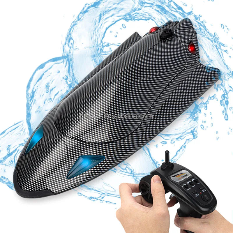 HKM-725139 High-Speed 2.4GHz Electric RC Racing Boat - Vortex Turbine Jet, 25km/h Speed, 4-Channel Remote Control
