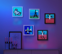 HKM-725203 Bluetooth LED Photo Frame with Clock Display and Ambient Lighting