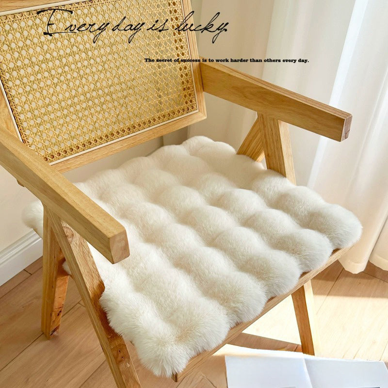 HKM-725203 Cozy Rabbit Plush Chair Cushion for Office and Home Use - Multiple Sizes Available