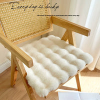 HKM-725203 Cozy Rabbit Plush Chair Cushion for Office and Home Use - Multiple Sizes Available