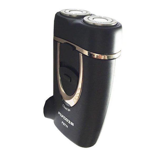 HKM-725203 Rechargeable Portable Rotary Electric Shaver with 2 Heads - No Water Cleaning Required