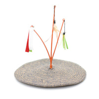 HKM-7253309 Cat Scratching Pad with Cotton Rope and Feather Stick for All Ages