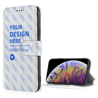 HKM-725395 Flip Top Soft Leather Phone Case for iPhone Models with Card Slots and Viewing Stand