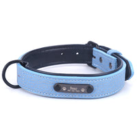 HKM-7254333 Customizable Anti-Loss Nameplate Dog Collar with Traction Rope - Durable Fiber Material