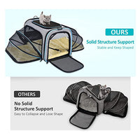 HKM-7254717 Expandable Soft-Sided Pet Carrier with Multiple Entry Points and Reflective Safety Tapes for Cats and Dogs