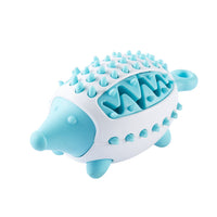 HKM-7255741 Durable Hedgehog Shape Dog Toy with Food Dispensing and Teeth Cleaning Features for Small to Large Breeds