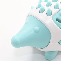 HKM-7255741 Durable Hedgehog Shape Dog Toy with Food Dispensing and Teeth Cleaning Features for Small to Large Breeds