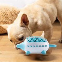 HKM-7255741 Durable Hedgehog Shape Dog Toy with Food Dispensing and Teeth Cleaning Features for Small to Large Breeds