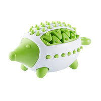 HKM-7255741 Durable Hedgehog Shape Dog Toy with Food Dispensing and Teeth Cleaning Features for Small to Large Breeds