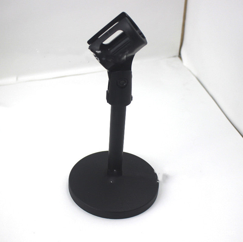 HKM-725651 Desktop Microphone Stand with Metal Base and Plastic Clip for Conference Use
