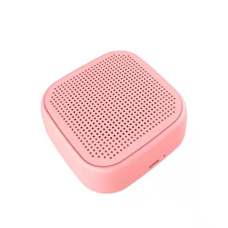 HKM-725779 Portable Mini Bluetooth Speaker - Wireless Outdoor Audio with Built-in Battery and USB Charging - Compatible with MP3, WMA, WAV, FLC, APE Formats - Compact and Lightweight Design in White, Pink, Black, Green