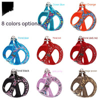 HKM-7258045 Breathable Lightweight Dog Vest Strap with Traction Rope in Various Colors