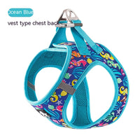 HKM-7258045 Breathable Lightweight Dog Vest Strap with Traction Rope in Various Colors