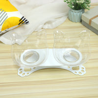 HKM-7258429 Cat and Dog Neck Guard Double Bowl with Cat Ears - Various Colors Available