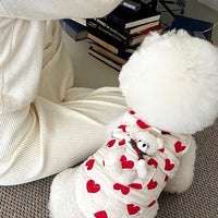 HKM-7258813 Cozy Love Bear Vest for Pets - Padded Jacket for Autumn and Winter, Available in XS-XL
